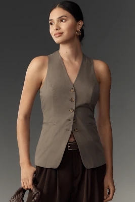 By Anthropologie Single-Breasted Vest