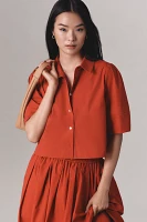 Maeve Lantern-Sleeve Blouse