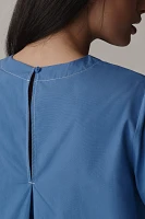 The Emmy Short-Sleeve Swing Blouse by Maeve