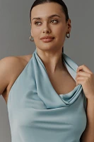 By Anthropologie Cowl-Neck Halter Top