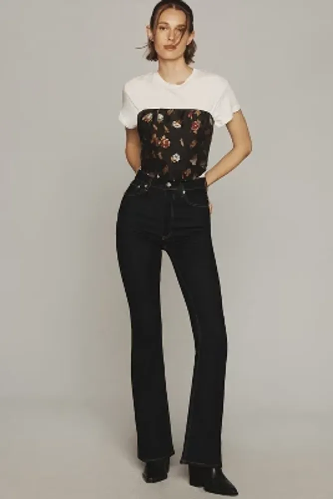 Maeve Embellished Cropped Corset Top