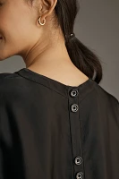 Maeve Batwing Button-Back Tee