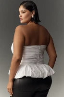 Maeve Strapless Drop-Waist Bubble Top