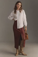 By Anthropologie Long-Sleeve Sheer Buttondown Shirt