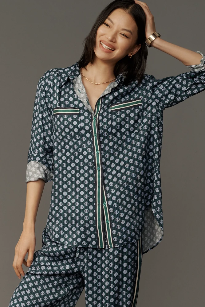 Maeve Silky Shirt Blouse