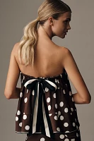 Maeve Strapless Swingy Scarf Top