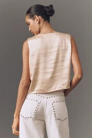 Mare Sleeveless Silky Top