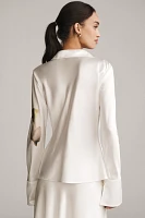 Acler Spunhill Satin V-Neck Shirt