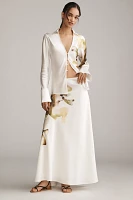Acler Spunhill Satin V-Neck Shirt