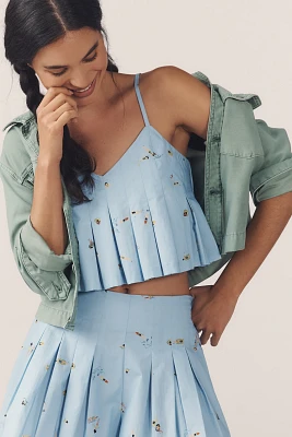 En Saison Zoey Pleated Tank Top