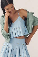 En Saison Zoey Pleated Tank Top