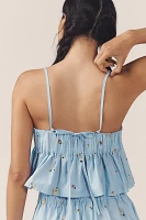 En Saison Zoey Pleated Tank Top