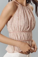 En Saison Geraldine Halter Peplum Top