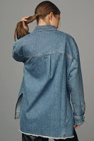 Pilcro Long-Sleeve Denim Chore Shirt