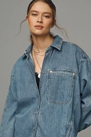 Pilcro Long-Sleeve Denim Chore Shirt