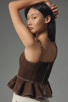 Love the Label Tabitha Peplum Bustier Top