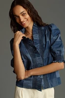 Love the Label Denim Patchwork Blouse