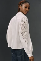 Love The Label Poplin Cutwork Blouse