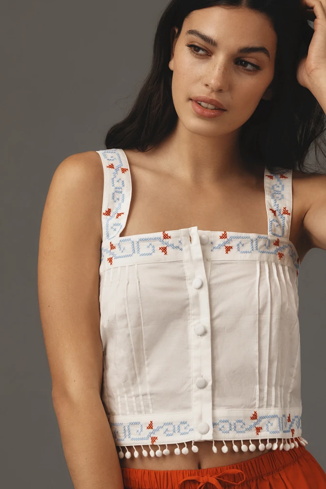 Hunter Bell Emery Embroidered Top