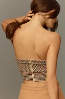 Hunter Bell Scottie Bustier Cropped Strapless Top