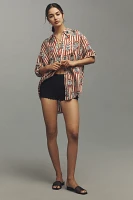 Hunter Bell Miles Printed Silk Blend Buttondown Shirt
