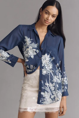 The Romy Relaxed Buttondown Shirt by Pilcro