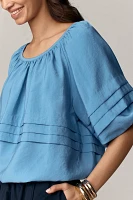 Maeve Short-Sleeve Bubble Tiered Top