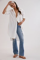 Maeve Maxi Tunic Poplin Buttondown