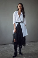 Maeve Maxi Tunic Poplin Buttondown