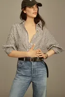 The Bennet Buttondown Shirt by Maeve: Striped Edition