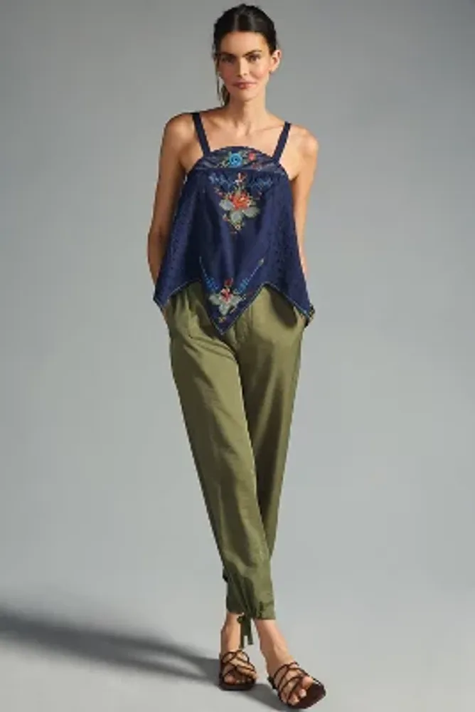 By Anthropologie Embroidered Halter Top