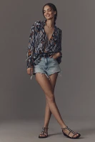 The Estela Sheer Printed Blouse