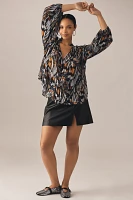The Estela Sheer Printed Blouse