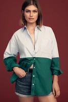 The Bennet Buttondown Shirt by Maeve: Colorblock Edition