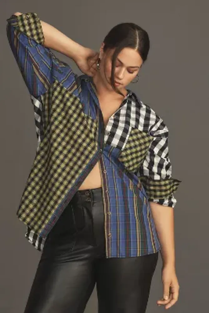 The Bennet Buttondown Shirt by Maeve: Mixed Plaid Edition