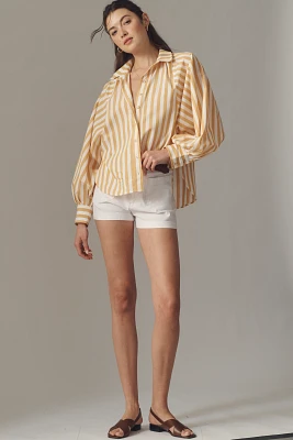 The Bailey Boyfriend Batwing Buttondown Blouse by Pilcro