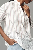 Pilcro Long-Sleeve Lacey Tunic Top