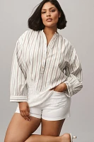 Pilcro Long-Sleeve Lacey Tunic Top