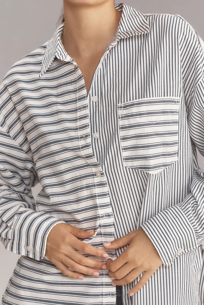 The Bennet Buttondown Shirt by Maeve: Blocked Stripe Edition