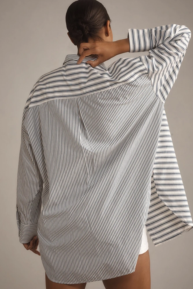 The Bennet Buttondown Shirt by Maeve: Blocked Stripe Edition