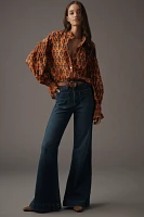 Hope for Flowers by Tracy Reese Shirred Buttondown Blouse