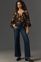 Plenty by Tracy Reese Sheer Printed Blouse