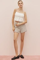Walter Baker Gweneth Silk Blend Pleated Tank