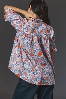 Mille Marnie Short-Sleeve Buttondown Shirt