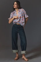 Mille Marnie Short-Sleeve Buttondown Shirt