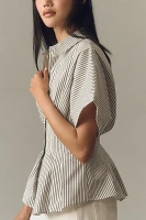 The Tobie Pleated Blouse by Exquise