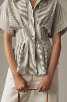 The Tobie Pleated Blouse by Exquise: Short-Sleeve Edition