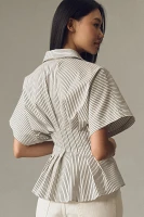 The Tobie Pleated Blouse by Exquise