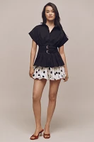 The Tobie Pleated Blouse by Exquise: Double-Buckle Edition
