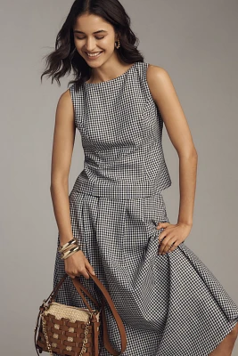 Elodie The Label Petite Britney Linen Blend Top